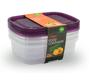 Crisper Food Container Medium - 1000ml (Pack of 3)