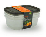 Crisper Food Container Small - 600ml (Pack of 3)