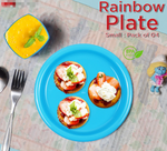 Rainbow Plates (Small) - Pack of 4