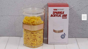 Sparkle Acrylic Jar - Large ( 1200ml)