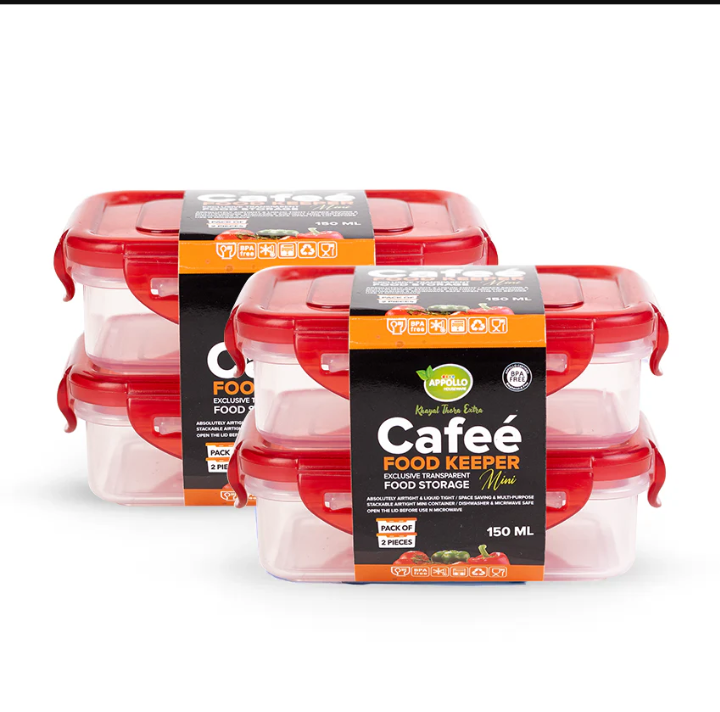 Cafee Food Keeper - 150ml (Pack of 4)