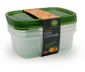 Crisper Food Container Large - 1700ml (Pack of 3)